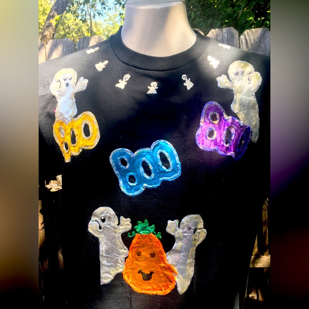 Vintage Handmade Halloween Shirt XL, Unisex
